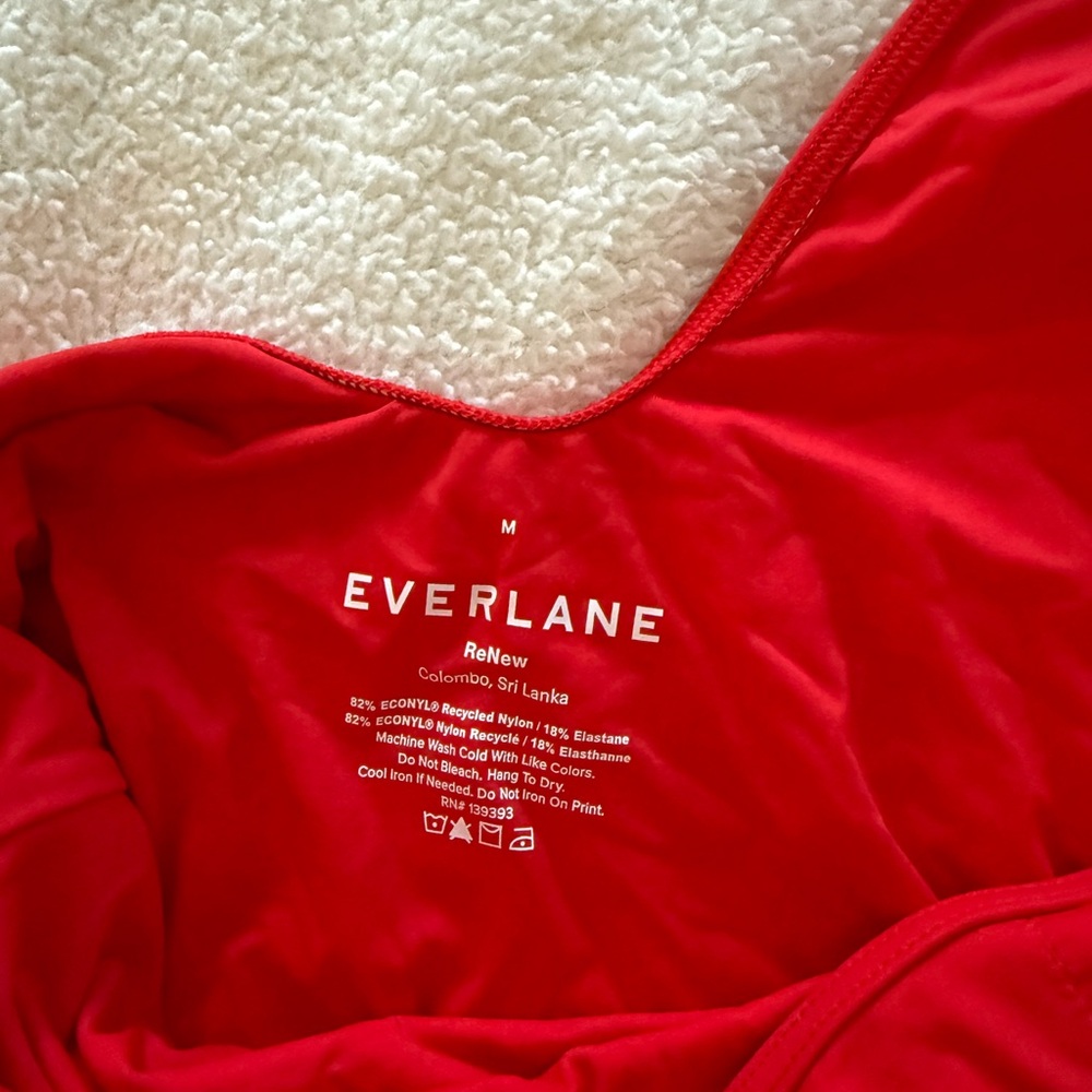 Everlane Vibrant Red Swim one piece
